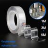 Enfield-bd.com Home & Living Magic Scotch Tap 1M/2M/3M/5M Nano Tape Double Side Reusable Transparent Traceless Acrylic Tape Cleanable Waterproof Adhesive Tape