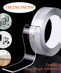 Enfield-bd.com Home & Living Magic Scotch Tap 1M/2M/3M/5M Nano Tape Double Side Reusable Transparent Traceless Acrylic Tape Cleanable Waterproof Adhesive Tape