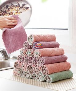 Enfield-bd.com Health & Household Kitchen & Dining Microfiber Kitchen Towel Absorbent Rag Kitchen Cloth Microfiber Kitchen Dish Cloth Cleaning Rags For Washing Dishes Cotton Kitchen Rags 
