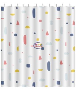 Enfield-bd.com Home & Living Floral Pattern Bath Curtain Waterproof Shower Curtains Geometric Bath Screen Printed Curtain For Bathroom Gift 