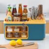 Enfield-bd.com Health & Household Kitchen & Dining High Quality Kitchen Storage Box Multi-storage Kitchen Commodity Organiser Rack Knife Holder Chopstick Holder Condiment Rack Kitchen Seasoning