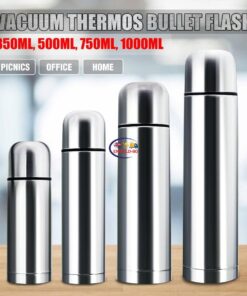 Health & Household Health Care Stainless Steel Vacuum Thermoses Bullet Flask Cup Silver 350/500/750/1000ml Hot Cold thermal Water Bottle Keeps Warm or Cool Enfield-bd.com 