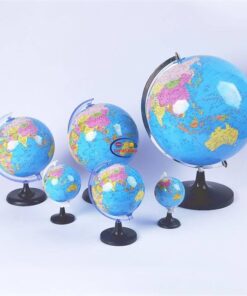 Enfield-bd.com Home & Living 8.5cm Rotary World Globe Model Globe World Map Geography Educational Toy With Stand School Teaching Supplies Aids Students Kids 