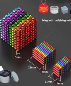Industrial And Scientific Lab & Scientific Products 5MM magnetic ball Metal Neodymium Magic Magnet Magnetic Balls Blocks Cube Construction Building Toys Colorfull Arts Crafts Toy Enfield-bd.com