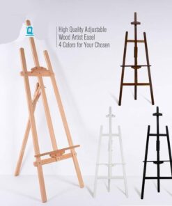 Enfield-bd.com Whiteboard Whiteboard Stand and Easel Whiteboard Stand Adjustable Kerosene Wood Art Painting Easel 4 Colors Wooden Smooth Sketch Artist Easels For Drawing Board Whiteboard Blackboard 