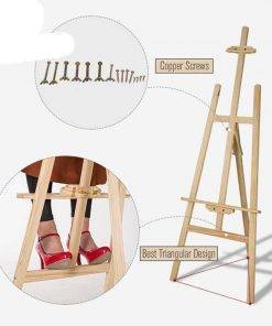 Enfield-bd.com Whiteboard Whiteboard Stand and Easel Whiteboard Stand Adjustable Kerosene Wood Art Painting Easel 4 Colors Wooden Smooth Sketch Artist Easels For Drawing Board Whiteboard Blackboard