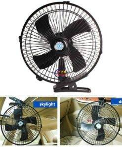 Enfield-bd.com Bike & Car Home & Living 10 Inch 12V Car Electric Fan Adjustable Speed Oscillating Cooling Fans with Clip for Home Travel Car Truck