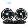 Enfield-bd.com Bike & Car Home & Living Car Dual Fan Car Interior Accessories 360 Degrees-round Car Cooling Accessories Swing Fan Ventilation Board Summer 12V/24V