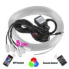 Enfield-bd.com Bike & Car Home & Living 12V 6m LED Strips RGB Car Interior Light Ambient Lamp Decorative Fiber Optic 5 Lens Smart Control Caravan Automotive Accessories