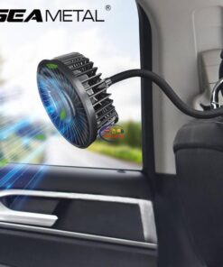 Enfield-bd.com Bike & Car Home & Living 360-Degree Free Adjustable Car Fan 12V/24V Universal USB Car Cooling Fan Dashboard/Back Seat 3-Speed Auto Air Cooler for Summer 