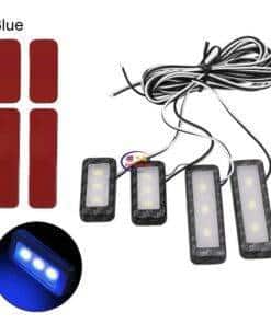 Enfield-bd.com Bike & Car Home & Living 4Pcs Armrest Interior Door Handle Lighting Car Styling LED Car Inner Bowl Light Universal Auto Atmosphere Lamp Decorative Lights 