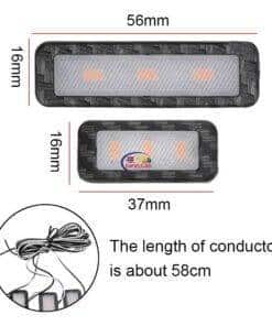 Enfield-bd.com Bike & Car Home & Living 4Pcs/Set LED Car Inner Bowl Light Decorative Lights Universal Auto Atmosphere Lamp Armrest Interior Door Handle Lighting