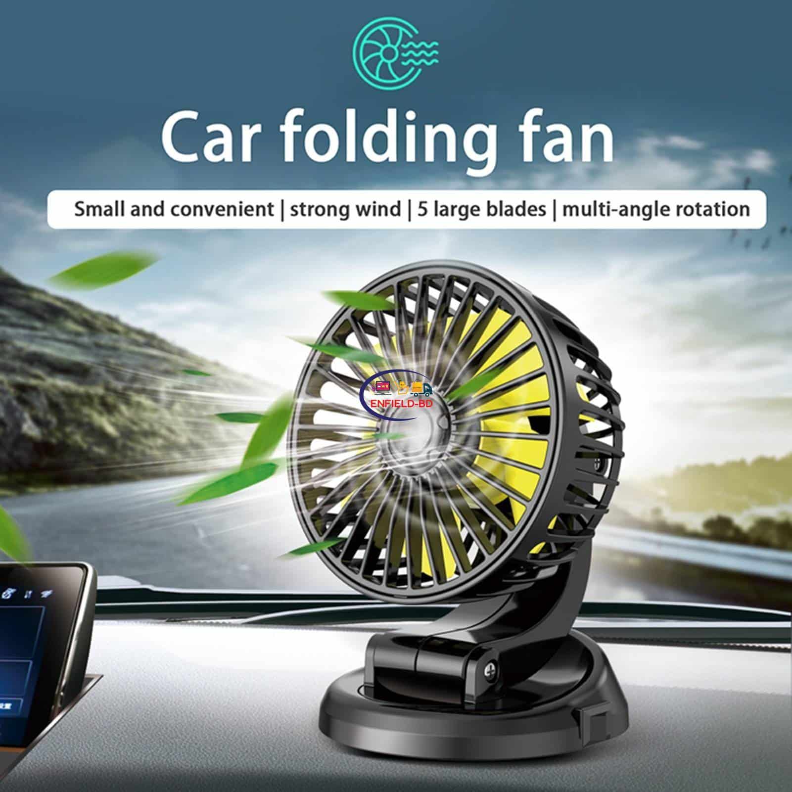 Enfield-bd.com Bike & Car Home & Living 5V USB Cooling Fan / 12 Volt Cooling Fan For Car Truck With Clip Cigarette Lighter Plug