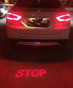 Enfield-bd.com Bike & Car Home & Living Anti Collision Rear-end Car Laser Tail Fog Light Auto Brake Parking Stop Lamp Rearing Warning Light 
