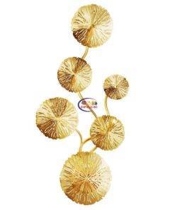 Enfield-bd.com Tools & Home Improvement Tools & Machinary Copper Wall Lamp Lustre Gold Lotus Leaf Vintage Retro Bedside Bedroom Living Room Art Decor Home Lighting Wall Sconces G4 Bulb
