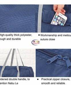Enfield-bd.com Industrial And Scientific Travel Accessories Folding Travel Bag Large Capacity Foldable Travel Bags Nylon Luggage Suitcase Bags For Men And Women Travel Aircraft Package Packing Cubes 