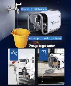 Enfield-bd.com Bike & Car Home & Living L5 High Pressure Washer IPX5 Water Proof 120Bar Portable Car Washer Water Gun Foam Generator With Pressure Gauge 