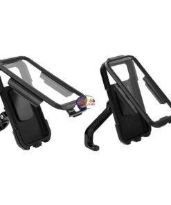 Enfield-bd.com Bike & Car Gadget Moto Phone Support Waterproof Case Bike Motorcycle Handlebar Rear View Mirror Stand Holder for 4.7-6.8″ Mobile Phone Mount Bag 