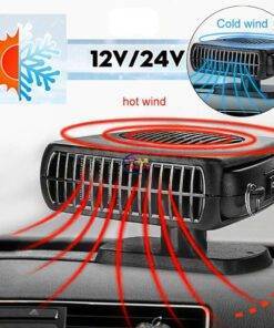 Enfield-bd.com Bike & Car Home & Living Portable Auto Car Heater Defroster Demister 12/24V 200W Electric Heater Windshield 360 Degree Rotation ABS Heating Cooling Fan