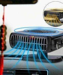 Enfield-bd.com Bike & Car Home & Living Portable Auto Car Heater Defroster Demister 12/24V 200W Electric Heater Windshield 360 Degree Rotation ABS Heating Cooling Fan