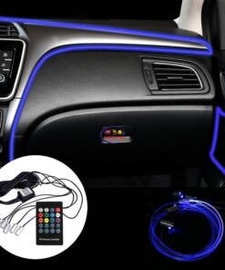 Enfield-bd.com Bike & Car Home & Living RGB Remote Control App Control Car Interior Light 6 Meter Ambient Lamp Car-styling Fiber Optic Atmosphere Lamps 