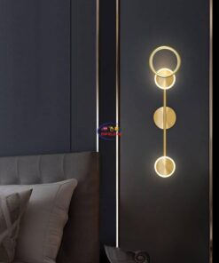 Tools & Home Improvement Tools & Machinary Rotatable Ring LED Wall Lamps Bedside Luxury Copper Black Sconces for Bedroom Living Room Loft Aisle Home Indoor Lighting Enfield-bd.com