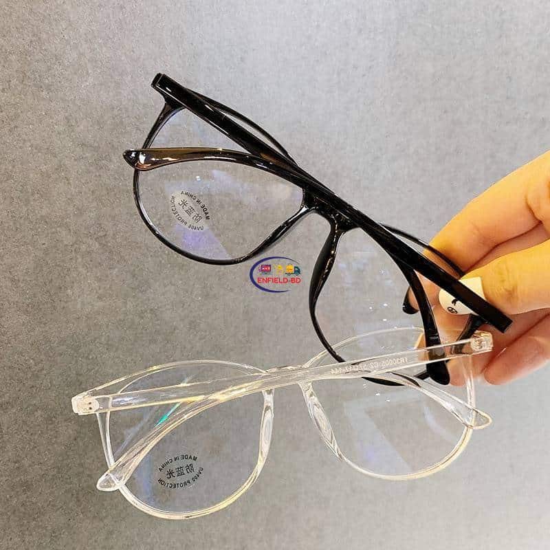 Transparent Anti Blue Light Rounded Glasses