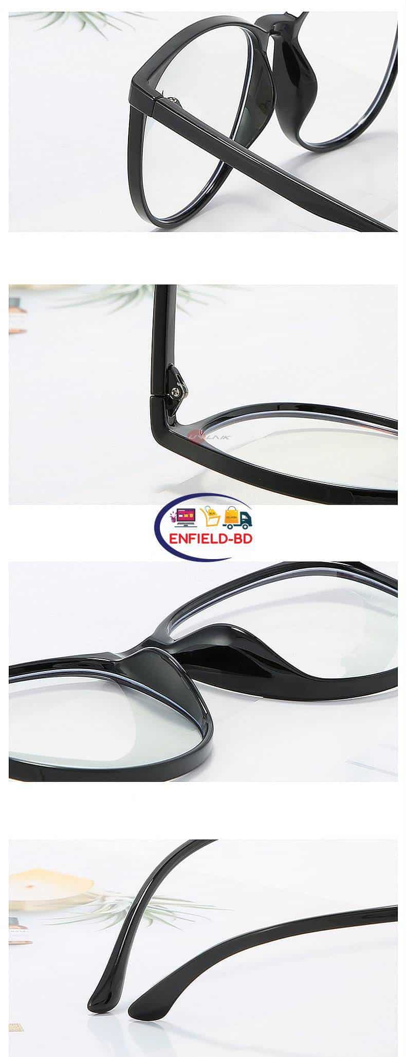 Transparent Anti Blue Light Rounded Glasses