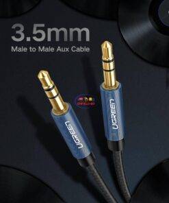 Enfield-bd.com Gadget Ugreen Aux Jack Audio Cable Gold Plated 3.5MM Male Line For iPhone Car Headphone Speaker Auxiliary