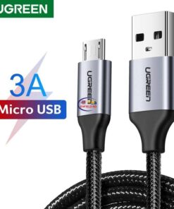 Enfield-bd.com Gadget Ugreen QC3.0 Micro USB Cable 3A Fast Charging USB Cable for Xiaomi Samsung Oneplus Android Data Wire Mobile Phone Charger Cord
