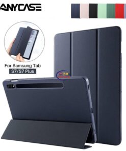 Enfield-bd.com Gadget Cases & Screen Protector Silicone Tablet Case For Galaxy Tab S7 T870 11 S7+ T970 12.4″ Magnetic Cover With Pen Slot For Samsung Tab S7 Plus FE 