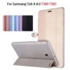 Enfield-bd.com Gadget Cases & Screen Protector Case For Samsung Galaxy Tab A 8.0 T380 T385 SM-T385 2017 8.0 inch Cover Tablet PU Leather Flip Folding Folio Skin Shell