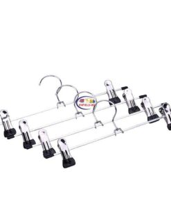 Enfield-bd.com Home & Living Clothes Hanger Multifunctional Stainless Steel Pants Rack Metal Anti-Slip with Clips Space Saving Dryer Grip Hanger 