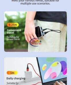 Enfield-bd.com Gadget HOCO Nylon 2.4A Fast Charging USB Cable
