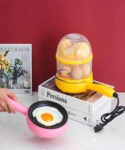 Enfield-bd.com Health & Household Kitchen & Dining Electric Frying Pan Heating 2 Layer Multiplan Non Stick Multifunction Household Mini Egg Omelets Pancakes Electric Fried Steak Frying Pan 