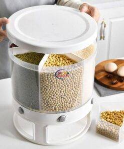 Enfield-bd.com Health & Household Kitchen & Dining Rice Box 22 lbs Moving YL-9997 Rotating Dispenser Grain Storage Box Rice Bucket Cereal Dispenser Food Storage Containers Sealed Moisture-Proof 