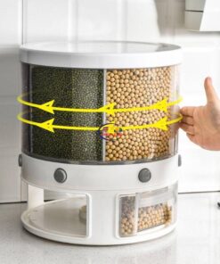 Enfield-bd.com Health & Household Kitchen & Dining Rice Box 22 lbs Moving YL-9997 Rotating Dispenser Grain Storage Box Rice Bucket Cereal Dispenser Food Storage Containers Sealed Moisture-Proof 
