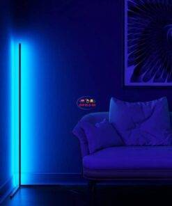 Enfield-bd.com Gadget Smart Floor Corner Lamp Light RGB Music Remote Control Floor Lamp For Office Bedroom Modern Standing Lamp Warm Light Dimming