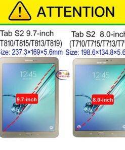 Enfield-bd.com Gadget Cases & Screen Protector Tablet Case For Galaxy Tab S2 9.7 SM-T810 T815 T813 T819 Cover – For Samsung Tab S2 8.0 SM-T710 T715 T713 T719 Case 