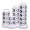 Enfield-bd.com Home & Living Tower Multiplug Power Strip Vertical Multi Socket Electrical Plug Outlet Dual USB Universal Jack Outlets 3M Extension Cord