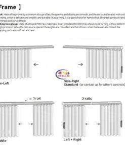Enfield-bd.com Home & Living Vertical Blinds Sheer Shades Nordic Scenery Window Curtains For Sliding Glass Door Customize Size