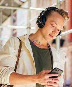 Enfield-bd.com Gadget Earphones / Headset Audio Technica ATH-M60X Wired Professional Monitor Headphone HIFI Headset Pure Sound Earphone with Detachable Cable Portable Bag