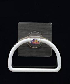 Enfield-bd.com Home & Living Adhesive Towel Holder Magic Flexible Sticker Strong Suction Plastic Hand Towel Ring For Bathroom Towel Hanger