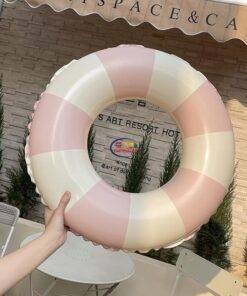 Enfield-bd.com Home & Living Children Summer Stripe Inflatable Swimming Ring Toy Kids Beach Play Outdoor Swimming Pool Play Water Swimming Ring Toy Gifts 