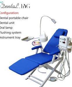 Enfield-bd.com Health & Household Health Care Dental Folding Chair Portable Unit with Air Turbine Unit with LED Oral Light Lamp With Water Flushing Mobile