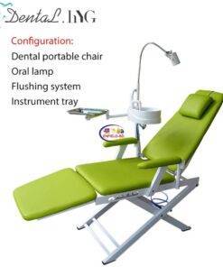 Enfield-bd.com Health & Household Health Care Dental Folding Chair Portable Unit with Air Turbine Unit with LED Oral Light Lamp With Water Flushing Mobile
