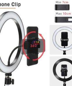 Enfield-bd.com Gadget LED Ring Light Photography Light Selfie Lamp With Tripod For Phone Stand Holder Photo Lamp Ringlight For Live Video Streaming
