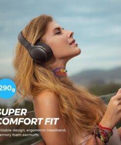 Enfield-bd.com Earphones / Headset SoundPEATS A6 Active Noise Cancelling Wireless Headphones Hybrid Bluetooth Over Ear Headphone Earphones Premium Sound 38 Hrs