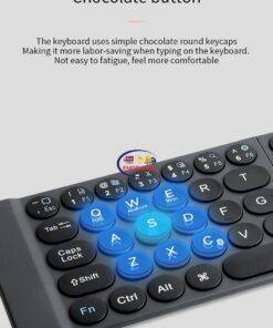 Enfield-bd.com Gadget Wireless Earbuds WiWU Tablet Fold Keyboard for iPad Bluetooth Mini Keyboard Compatible iOS and Android Tablet Portable Wireless Keyboard