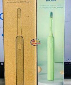 Enfield-bd.com Health & Household Personal Care Xiaomi Enchen Mint Green Electric Toothbrush with 7 Brushes Smart Timer 2 Hours Fast Charge Lasts up to 30 Days Adult Waterproof Tooth Brush